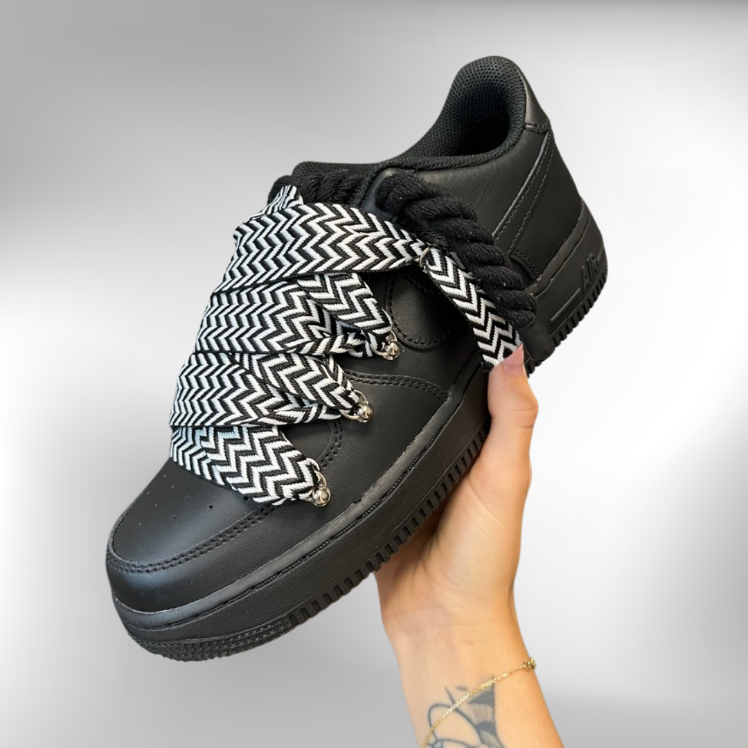 Nike AF1® - RL Wide OVERLACED "Black and White 1." B