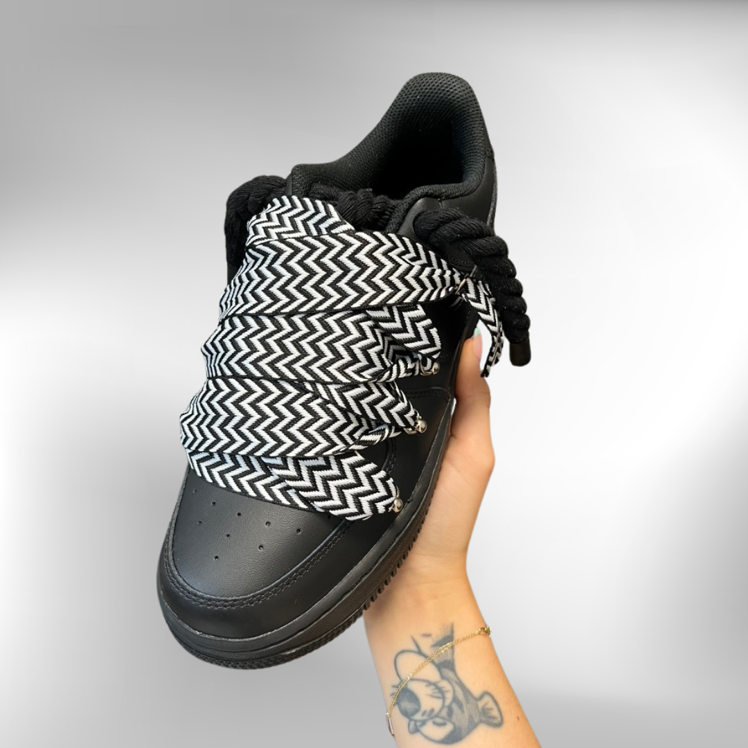 Nike AF1® - RL Wide OVERLACED "Black and White 1." B