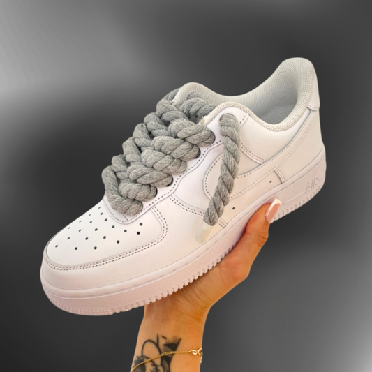Nike AF1® - Gray Rope laces custom