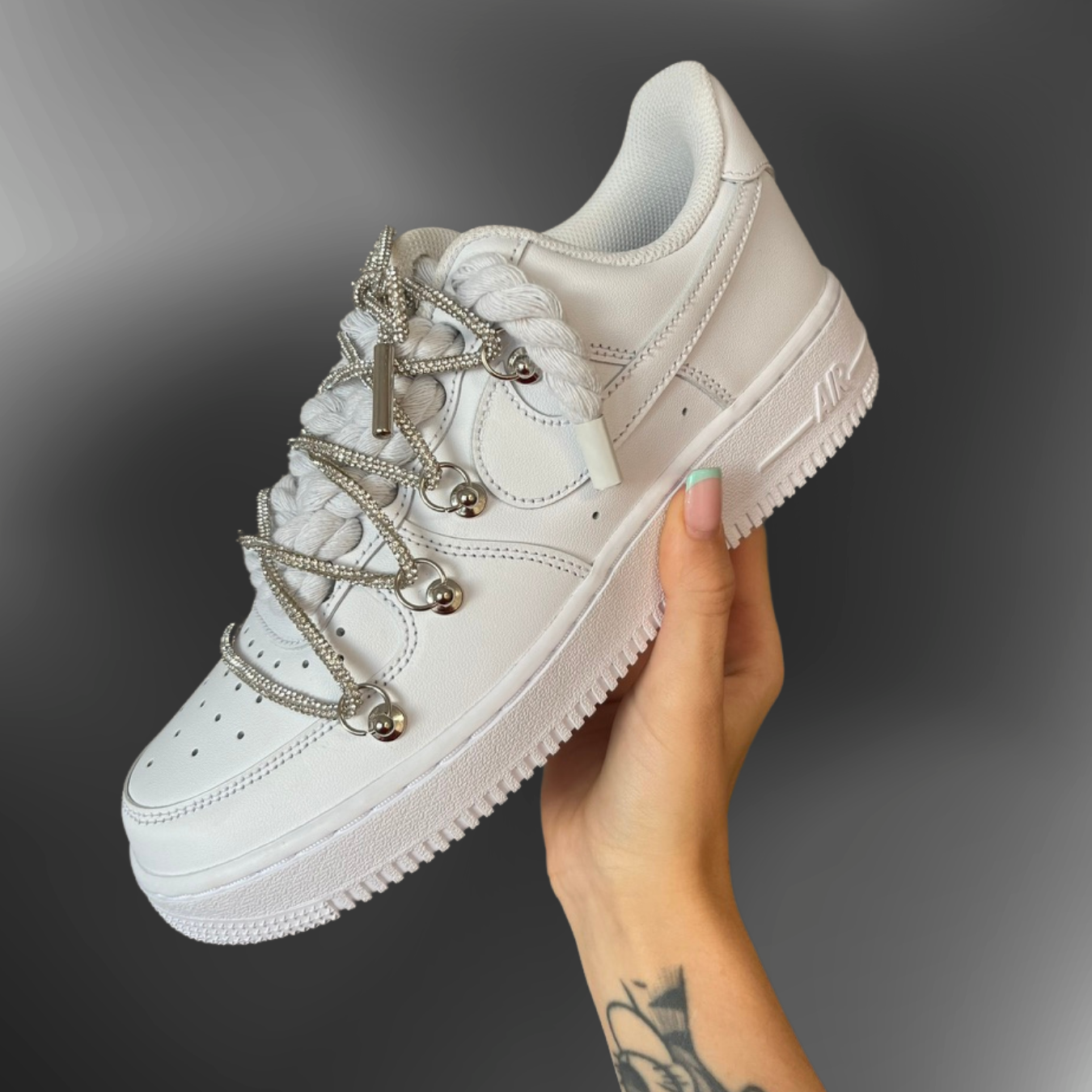 Nike AF1® - RL OVERLACED "White + Crystal Silver" W