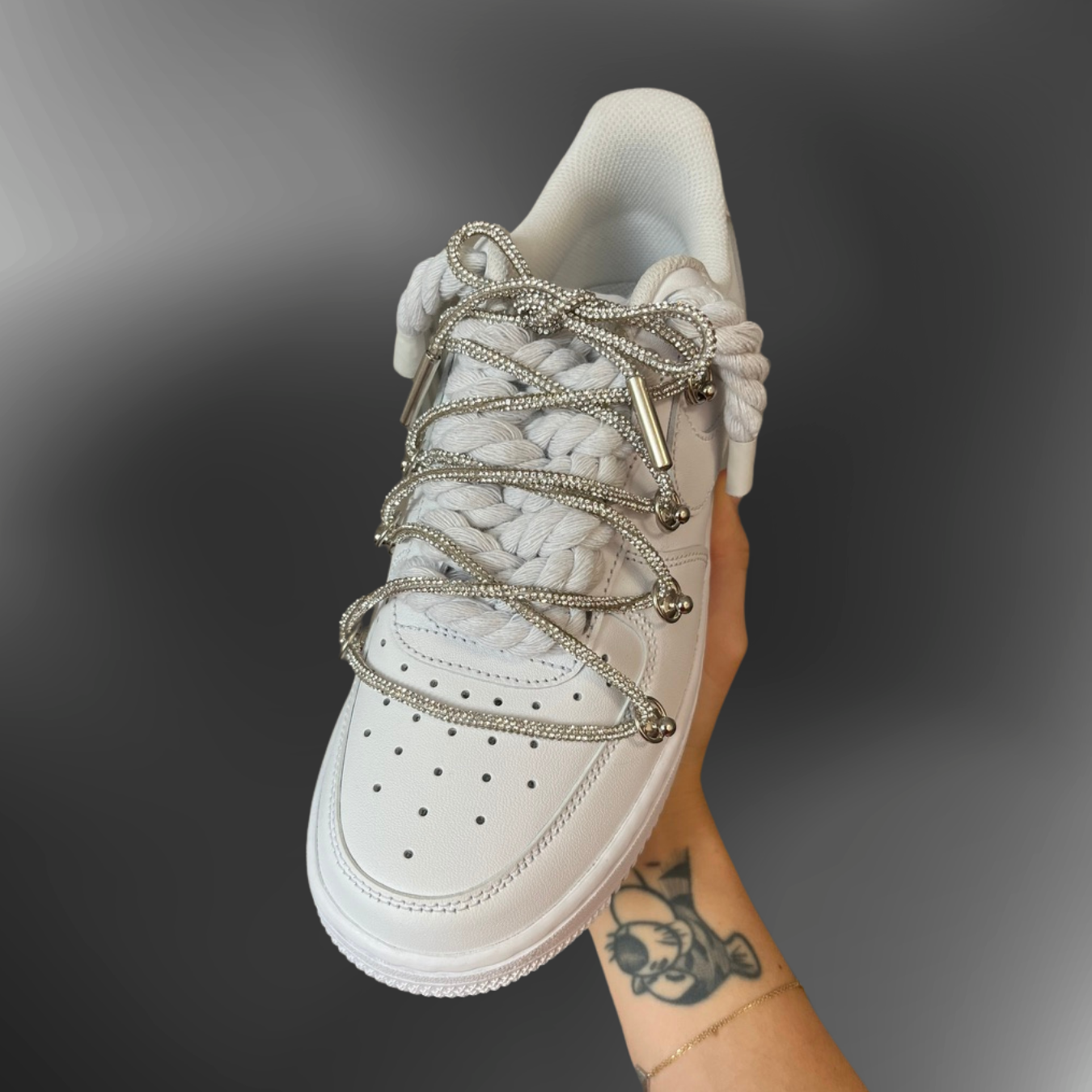 Nike AF1® - RL OVERLACED "White + Crystal Silver" W