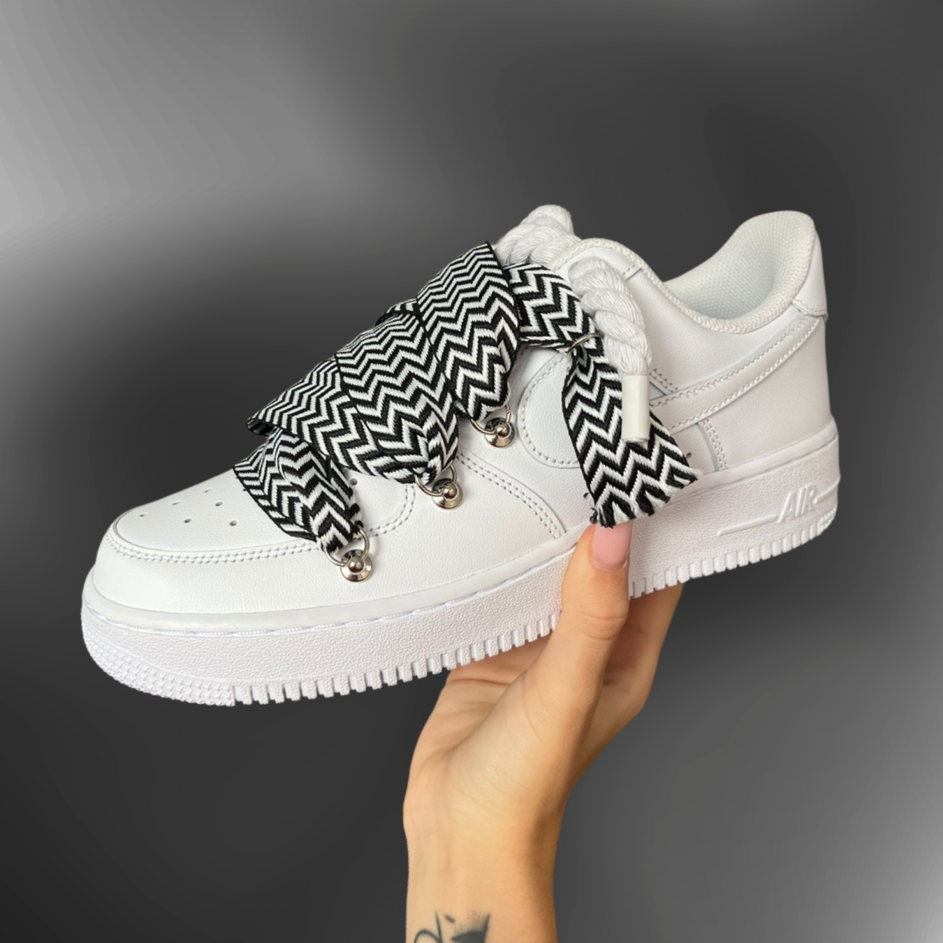 Nike AF1® - RL Wide OVERLACED "Black and White" W