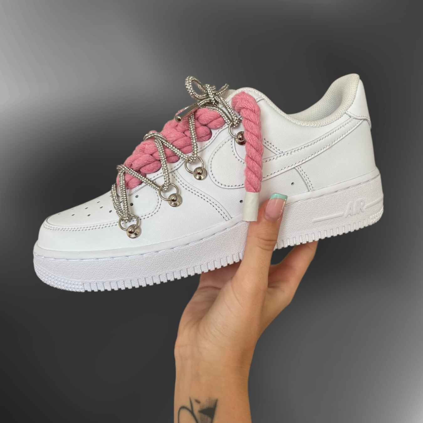 Nike AF1® - RL OVERLACED "Pink + Crystal Silver" W