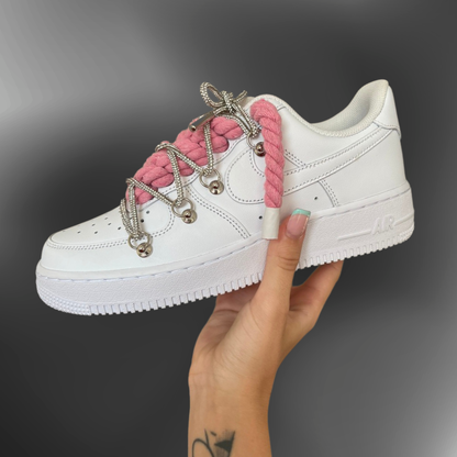 Nike AF1® - RL OVERLACED "Pink + Crystal Silver" W